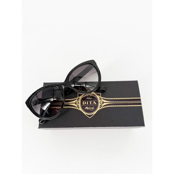 DITA Eclipse Classic Black Cat Eye Sunglasses Gradient Non-Polarized 100% UV - Picture 1 of 11